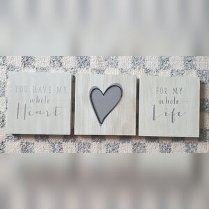 Target You Have My Whole Heart 3 piece Hanging Wall Decor